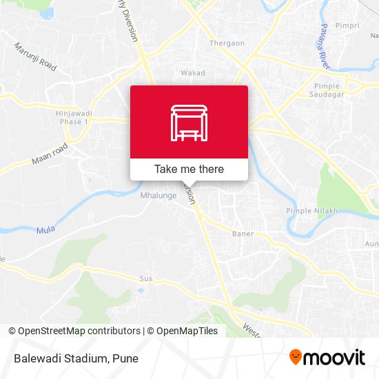 Balewadi Stadium map