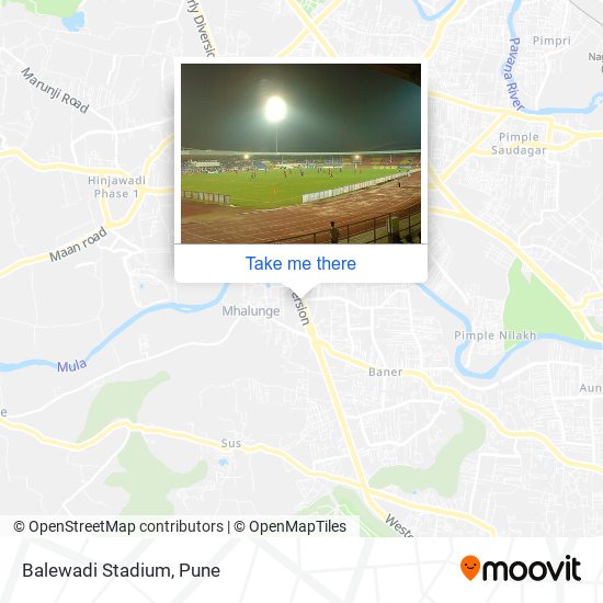 Balewadi Stadium map