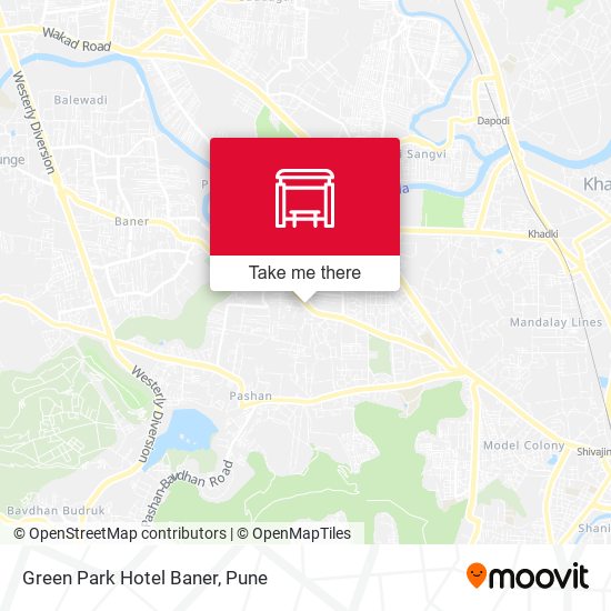 Green Park Hotel Baner map