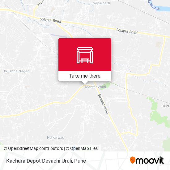 Kachara Depot Devachi Uruli map
