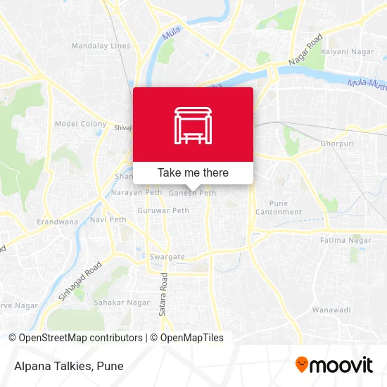 Alpana Talkies map