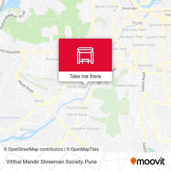 Vitthal Mandir Shreeman Society map