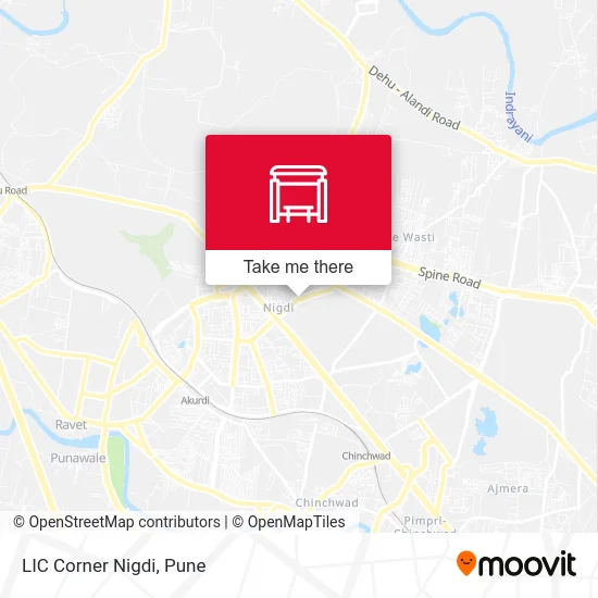 LIC Corner Nigdi map