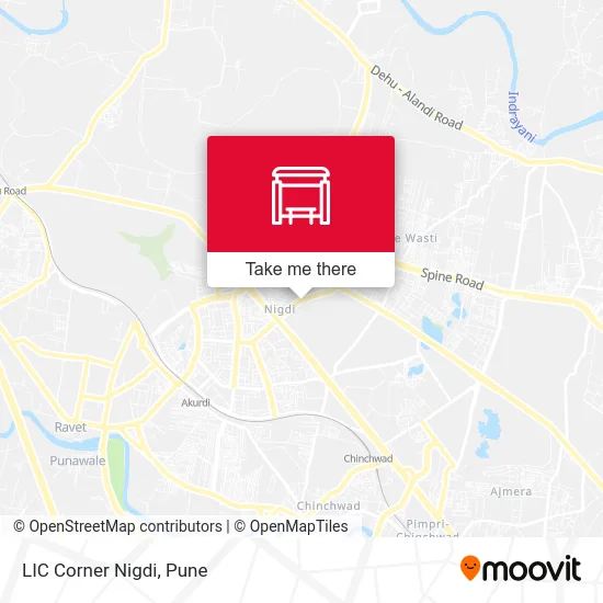 LIC Corner Nigdi map