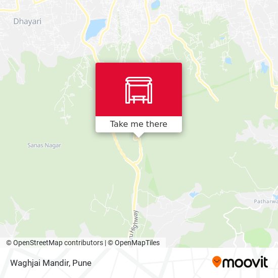 Waghjai Mandir map