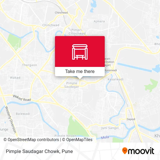 Pimple Saudagar Chowk map