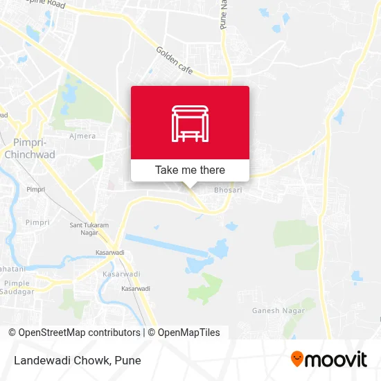 Landewadi Chowk map