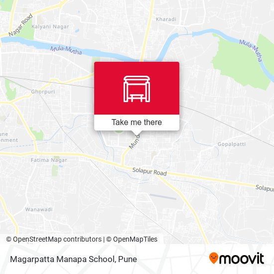 Magarpatta Manapa School map