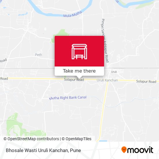 Bhosale Wasti Uruli Kanchan map