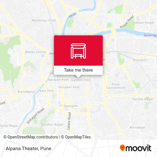 Alpana Talkies map