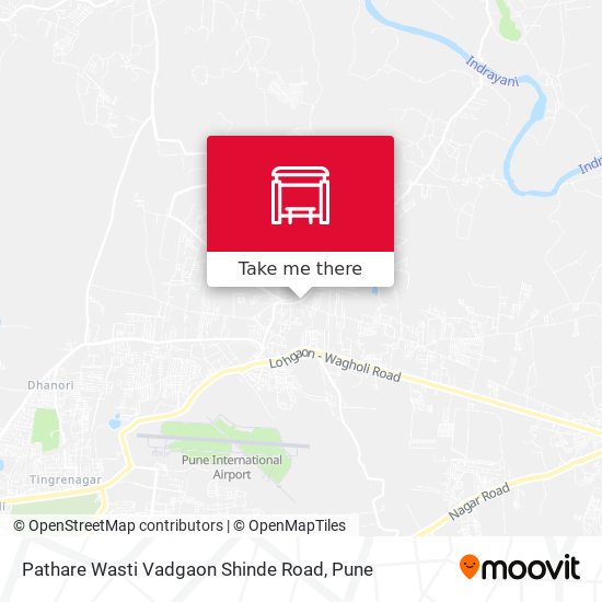 Pathare Wasti Vadgaon Shinde Road map