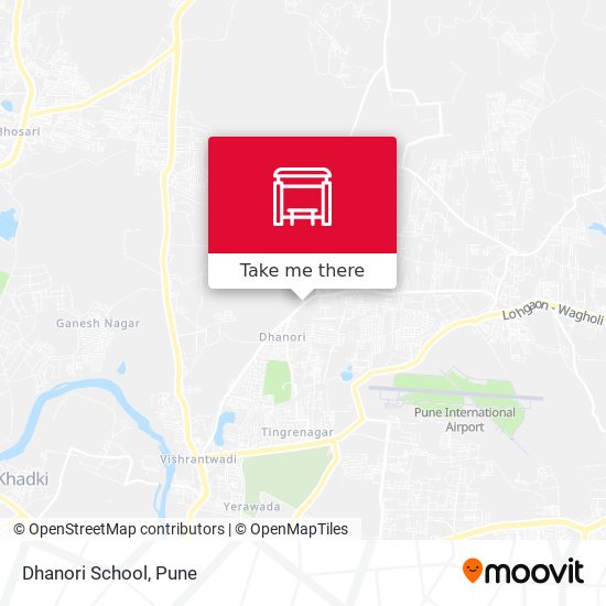 Dhanori School map