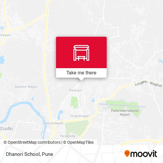 Dhanori School map