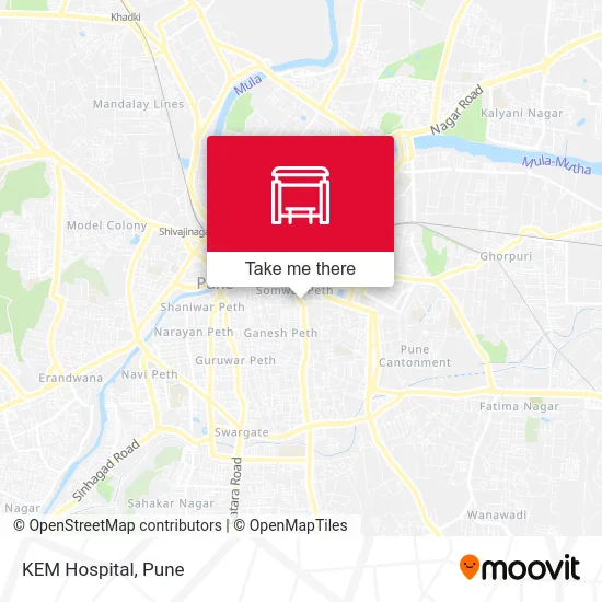 KEM Hospital map