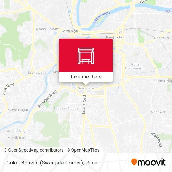 Gokul Bhavan (Swargate Corner) map