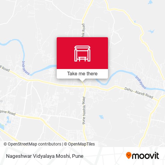 Nageshwar Vidyalaya Moshi map