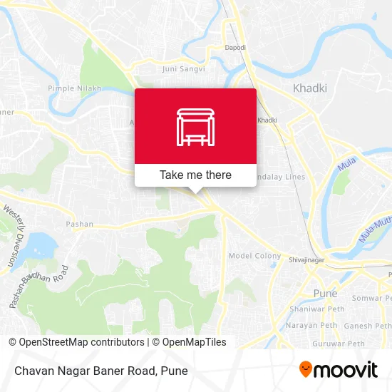 Chavan Nagar Baner Road map