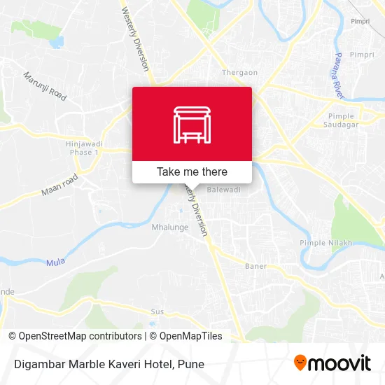 Digambar Marble Kaveri Hotel map