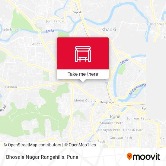 Bhosale Nagar Rangehills map