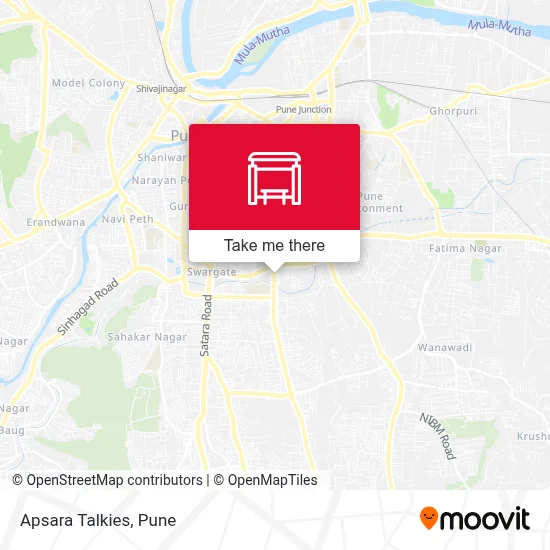 Apsara Talkies map
