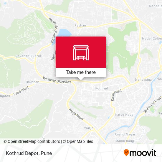 Kothrud Depot map