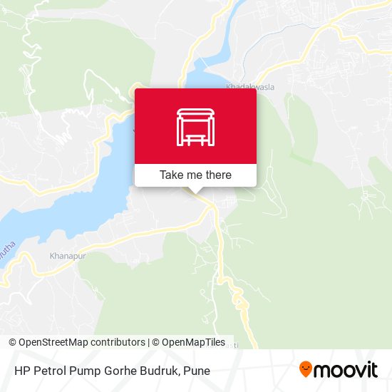 HP Petrol Pump Gorhe Budruk map