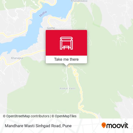 Mandhare Wasti Sinhgad Road map