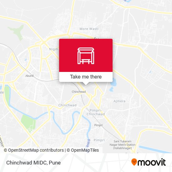 Chinchwad M.I.D.C. map