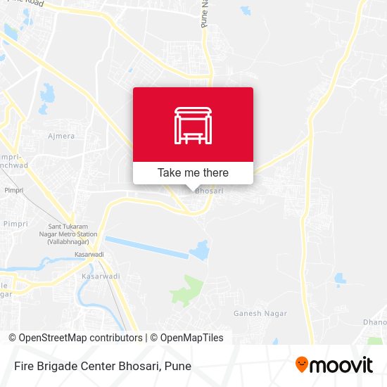 Fire Brigade Center Bhosari map