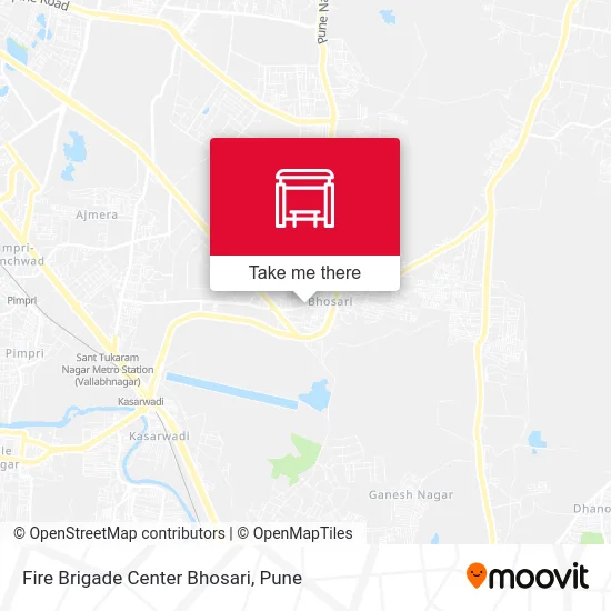 Fire Brigade Center Bhosari map