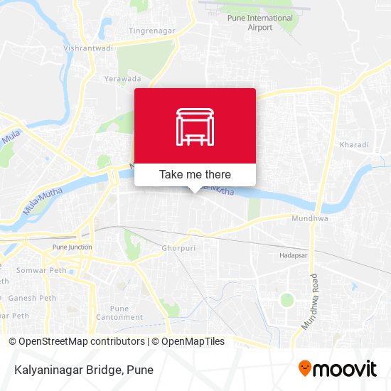 Kalyaninagar Bridge map