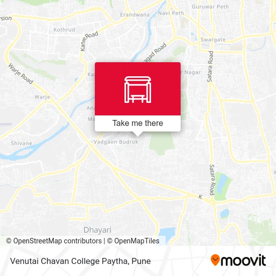 Venutai Chavan College Paytha map