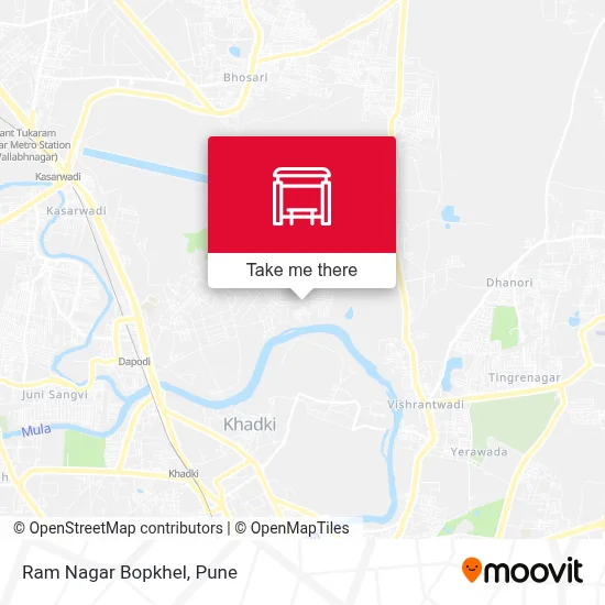 Ram Nagar Bopkhel map