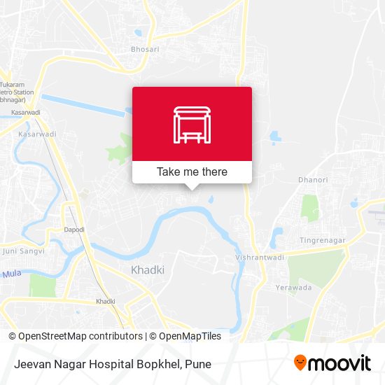 Jeevan Nagar Hospital Bopkhel map