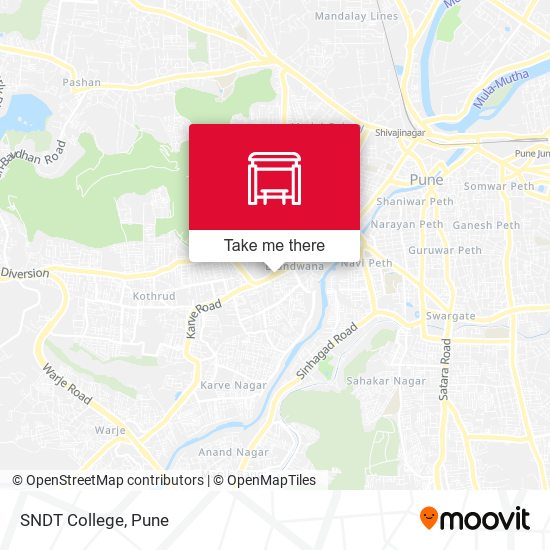 S.N.D.T College (Karve Road) map