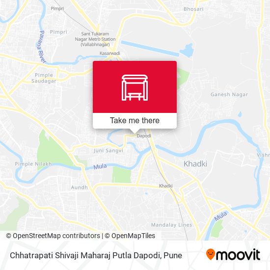Chhatrapati Shivaji Maharaj Putla Dapodi map