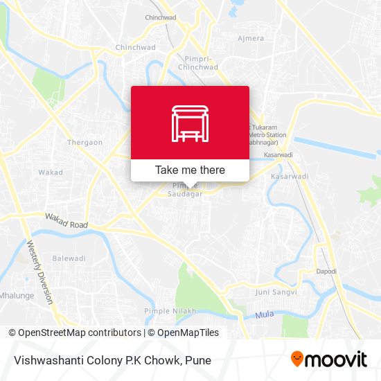 Vishwashanti Colony P.K Chowk map