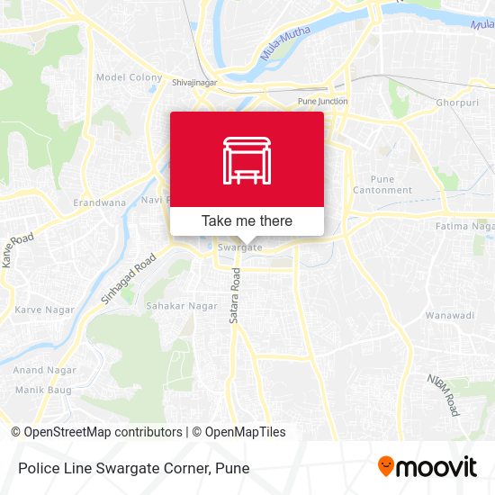 Police Line Swargate Corner map