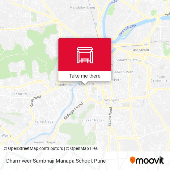 Dharmveer Sambhaji Manapa School map