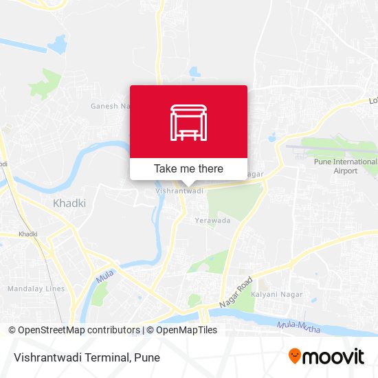 Vishrantwadi Terminal map