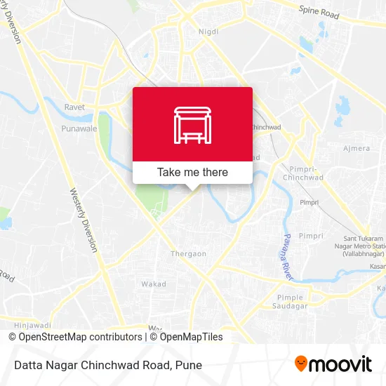 Datta Nagar Chinchwad Road map