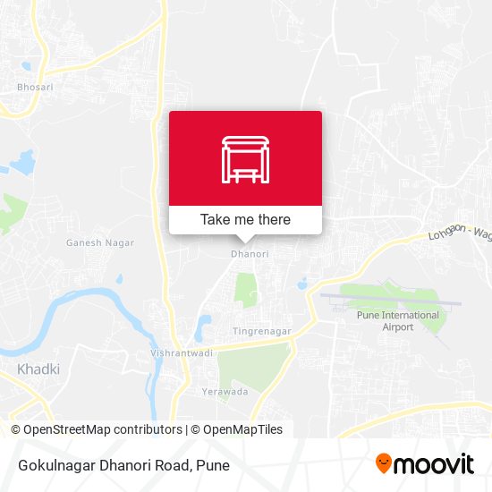 Gokulnagar Dhanori Road map