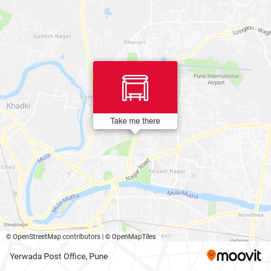 Yerwada Post Office map