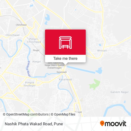 Nashik Phata Wakad Road map