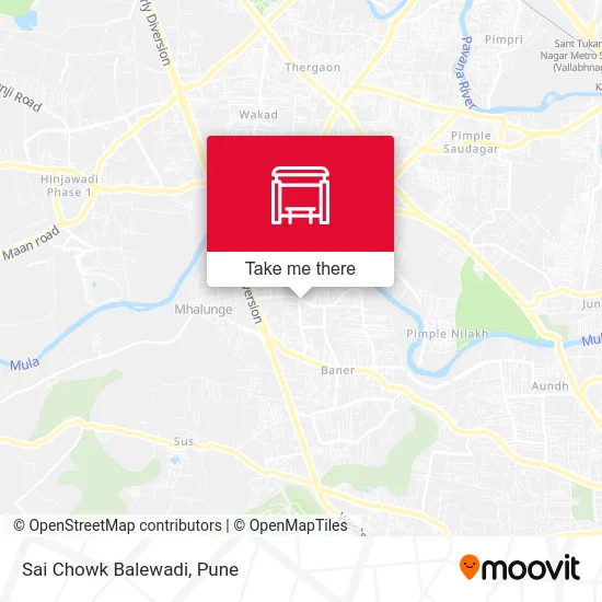 Sai Chowk Balewadi map