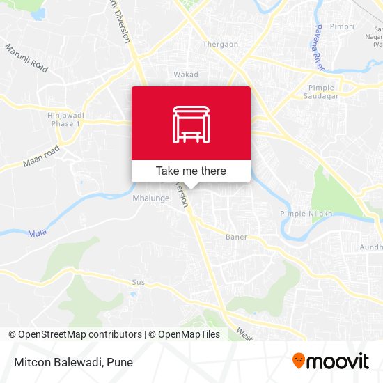 Mitcon Balewadi map