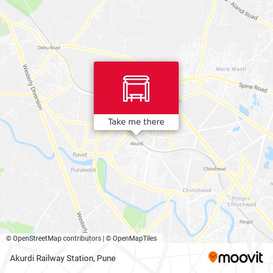 Akurdi Railway Station map