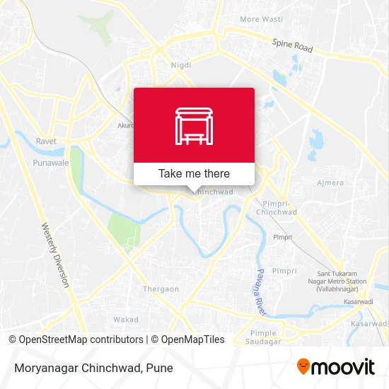 Moryanagar Chinchwad map