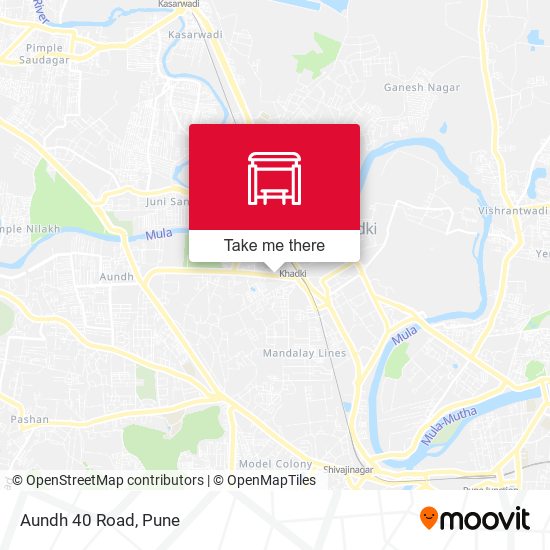Aundh 40 Road map