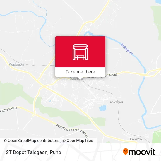 ST Depot Talegaon map